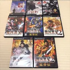 PS2 ソフト 8本セット 戦国無双 侍 天誅　まとめ売り　セット　シリーズ