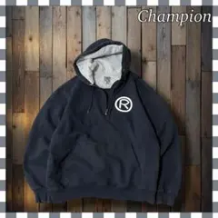 Champion チャンピオン 企業ロゴ 1/4ジッププルオーバーパーカー XL