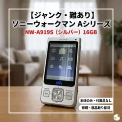 【ジャンク】SONY ウォークマン NW-A919S シルバー 16GBのサムネイル