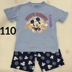 新品✨110 ディズニー ミッキー 上下2点セット 半袖 半ズボン