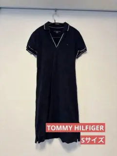 トミーヒルフィガー　ネイビー　半袖ポロワンピース　TOMMY HILFIGER