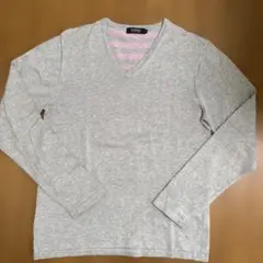 BURBERRY BLACK LABEL グレー Vネックセーター サイズ2