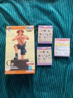 一番くじワンピース 白ひげ海賊団 C賞エース + G賞 アクリルスタンドｘ３