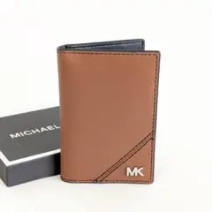 【海外限定品】MICHAEL KORS カードケース 箱付き ブラウン MKロゴ
