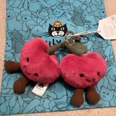 【巾着袋付】JELLYCAT AMUSEABLES さくらんぼ キーホルダー
