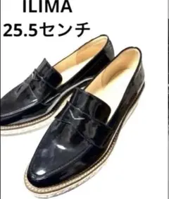 美品 ILIMA EVOL ローファー 25.5 厚底 エナメル 通勤 通学のサムネイル