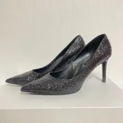 グリッター パンプス ブラック ハイヒールのサムネイル