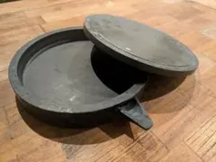 大型 丸硯 約23cm 蓋付き 羅紋硯系 中国硯 書道具 約3.2kg