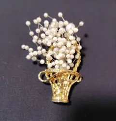 花束デザイン　パールブローチ　卒業式　入学式　結婚式　フォーマルアクセサリー