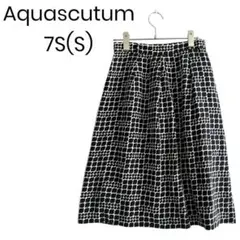Aquascutum フレアスカート シルク100% 上品 きれいめ 1662のサムネイル