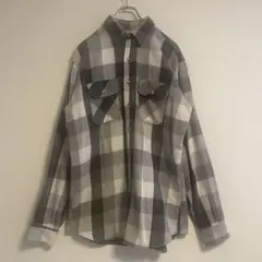 70s〜☆ファイブブラザー☆ヘビネル☆ネルシャツ☆USA製☆ブロックチェック