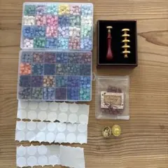 かう様専用 シーリングワックスセット 多色とスタンプ8種