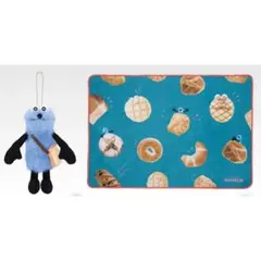 スンスン パン柄 ぬいぐるみキーホルダーとブランケットセット