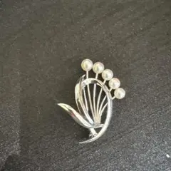 TASAKI 真珠ブローチ シルバー 13mm ケース付 記念品 パール - メルカリ