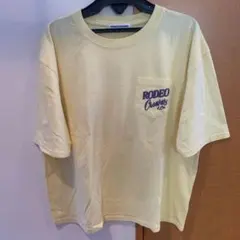 RODEO CROWNS 半袖 Tシャツ イエロー ポケット付きのサムネイル