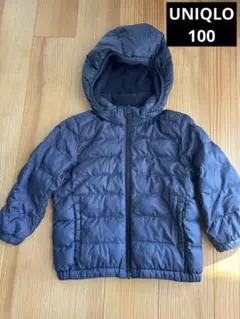 UNIQLO フード付き中綿コート100 ネイビー