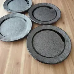 布目黒丸小皿・４枚　美濃焼〈新品・未使用〉のサムネイル