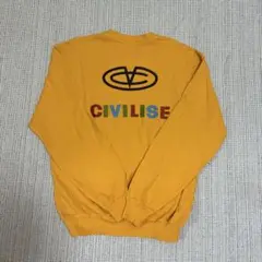 【古着】CIVILISE スウェット イエロー系