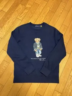ラルフローレン ポロ ベア スウェットトレーナー シャツ ネイビー S