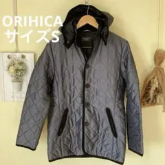 ORIHICA フード 脱着可　キルティングジャケット　ジャケット　S