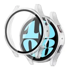Galaxy Watch 6 40mm ケース クリア PC素材+強化ガラス