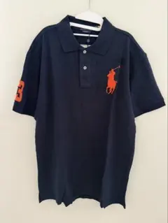ポロラルフローレン ポロシャツ ネイビー XL カスタムスリムフィット