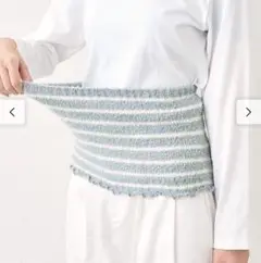 新品未使用　フェリシモ　腹巻き　もこもこ　冷え取り　グレー