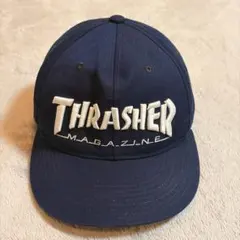 THRASHER MAGAZINE キャップ ネイビー