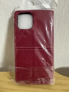 【新品未使用】iPhone 14 対応 手帳型ケース ワインレッド