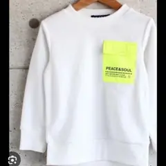 【未使用】シスキー　マイクロフリース　トレーナー　120 白　スウェット