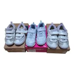 ASICS キッズスニーカー 3足セット ティアラ ミニ FR2・瞬足のサムネイル