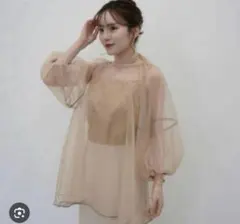 Acka. puffy gather blouse white Fサイズ - メルカリ