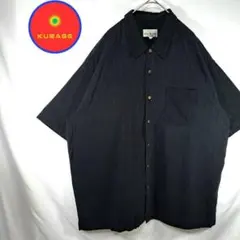 【美品　海外古着】シルクシャツ　ビックサイズ　SILK100%　ビックシルエット