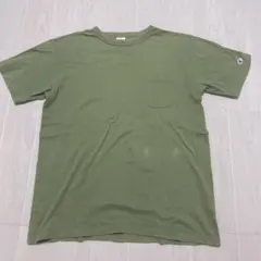 チャンピオン　CHAMPION グリーン　Tシャツ　アメカジ古着　サイズL