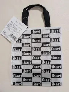 「最終値下げ」ikari オリジナルミニエコバッグ ホワイト/ブラックのサムネイル