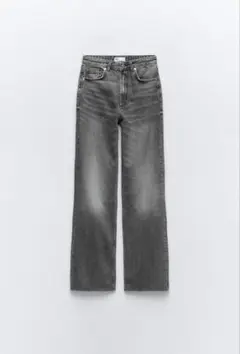 ZARA TRF HIGH-RISE WIDE-LEG デニムパンツ