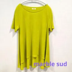 marble sud スラブAライン半袖Tシャツ　イエローのサムネイル