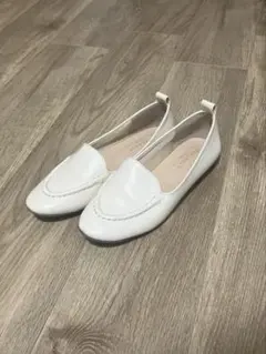 studio CLIP 2wayホワイトローファー