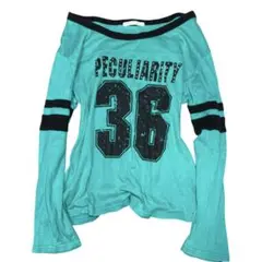 00s archive オフショルダーカットソー スタッズ 平成 ギャル