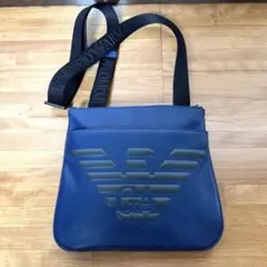 【未使用級】EMPORIO ARMANI ショルダーバッグ ネイビー