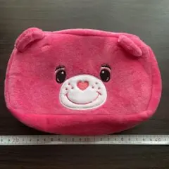 ケアベア ぬいぐるみポーチ ピンク 非売品 マルチケース