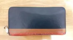 COACH コーチ長財布 ネイビー＆ブラウン