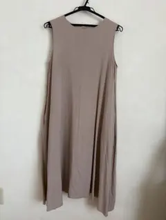 earth music&ecology ノースリーブワンピース　混麻　裏地付き