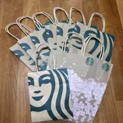 スターバックス 紙袋　スタバ9枚セット