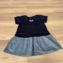 ベビー コムサイズム ワンピース 90 ネイビー