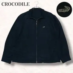 クロコダイル スイングトップ ブラック ブルゾン XL 刺繍ロゴ y2k 古着のサムネイル