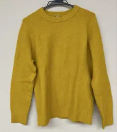 UNIQLO 長袖ニットセーター 160 マスタード