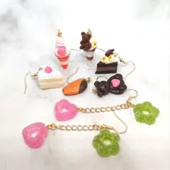 みと様、チョコレート、パフェ、ケーキ、ピアス