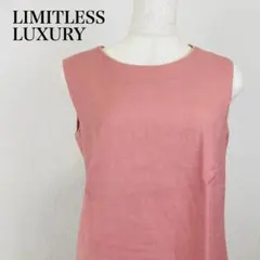 リミットレスラグジュアリー ノースリーブ ワンピース ピンク 0884B