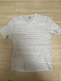 NICOLE CLUB FOR MEN ストライプ Vネック Tシャツ 48